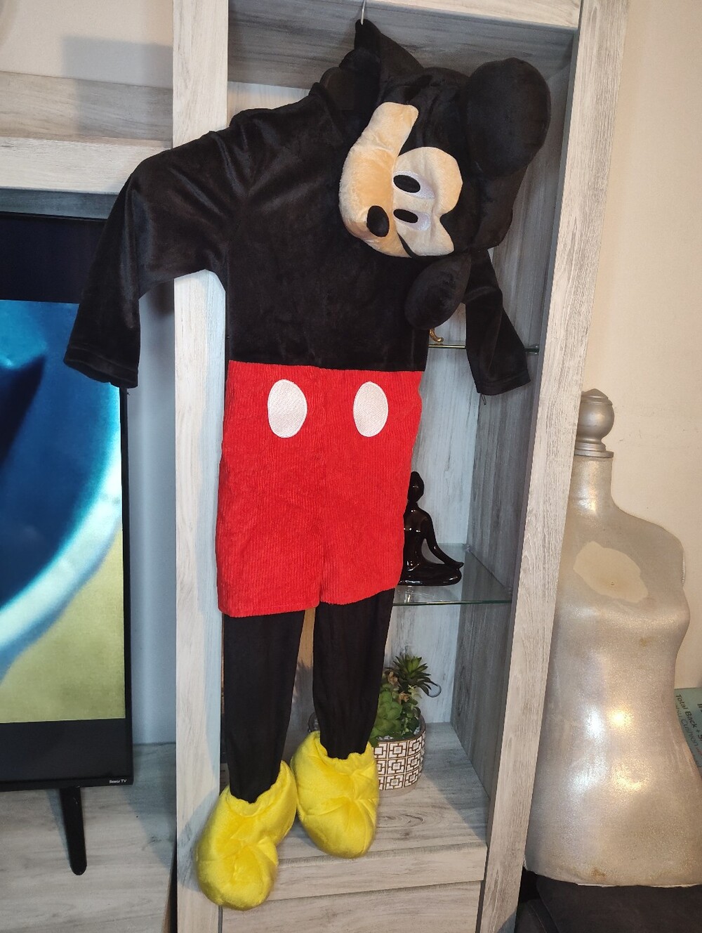 Disney Mickey Black, Red & Yellow Classic Mouse Kids Costume SZ 3-4 T